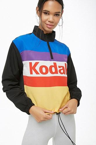 Forever21 Kodak Graphic Colorblock Anorak