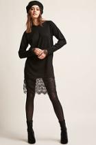 Forever21 Noisy May Lace-trim Sweater Dress