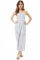 Forever21 Cotton Striped Cami Jumpsuit