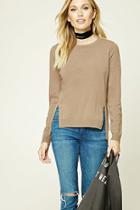 Forever21 Contemporary Side-vent Sweater