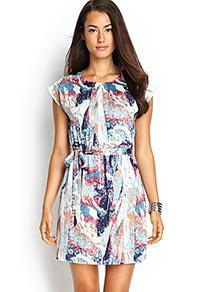 Forever21 Woven Splatter Print Dress