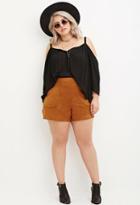 Forever21 Plus Faux Suede Shorts