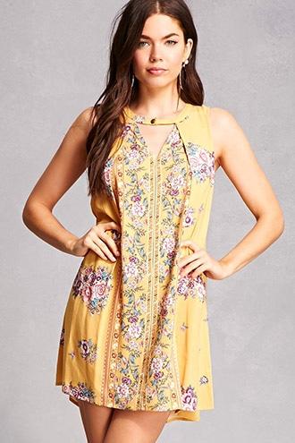 Forever21 Tassels N Lace Shift Dress