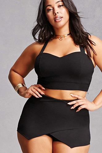 Forever21 Plus Size Asymmetrical Skort