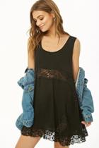 Forever21 Lace-inset Swing Top