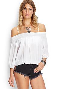 Forever21 Demure Off-the-shoulder Blouse