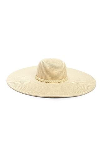 Forever21 Braided-trim Wide-brim Hat