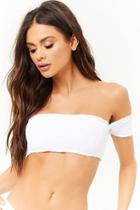 Forever21 Smocked Off-the-shoulder Bikini Top