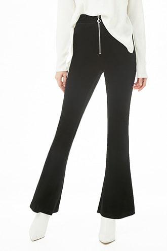 Forever21 Velvet Pull-ring Flare Pants