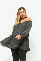Forever21 Plus Size Off-the-shoulder Tiered Top