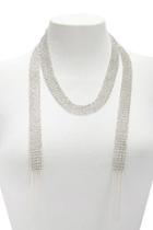 Forever21 Rhinestone Chainmail Wrap Necklace