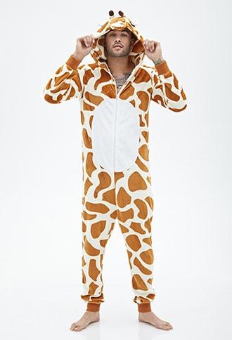Forever21 Plush Giraffe Jumpsuit