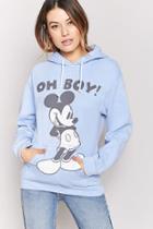 Forever21 Oil Wash Mickey Mouse Graphic Hoodie