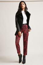 Forever21 Abstract Paisley Print Pants
