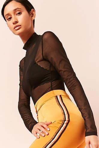 Forever21 Stripe Satin Flare Pants