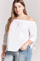 Forever21 Plus Size Off-the-shoulder Woven Top