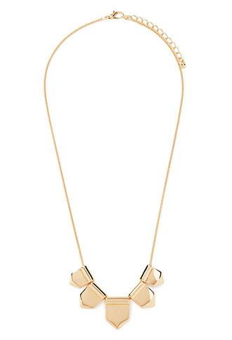 Forever21 Pentagon-shaped Charm Necklace