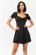 Forever21 Ruched Fit & Flare Mini Dress