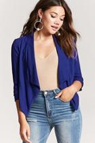 Forever21 Ruched Drape-front Blazer