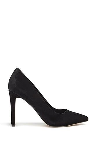 Forever21 Velvet Pointed-toe Pumps