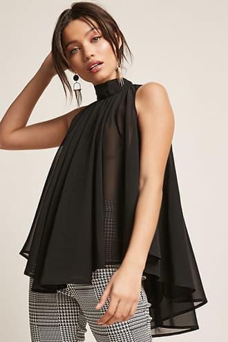 Forever21 Chiffon Trapeze Top