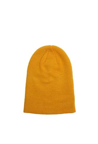21 Men Men's  Mustard Fold-over Knit Beanie