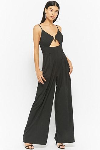 Forever21 High-waist Palazzo Jumpsuit