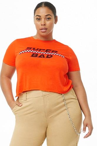 Forever21 Plus Size Super Bad Graphic Tee