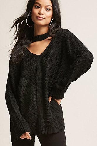 Forever21 Cable Knit Sweater-knit Top
