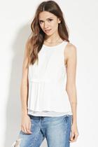 Love21 Women's  Contemporary Shirred-front Top