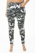 Forever21 Plus Size Camo Print Super Skinny Jeans