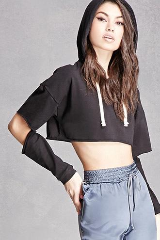 Forever21 Elbow-cut Cropped Top