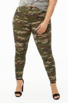 Forever21 Plus Size High-rise Camo Print Jeans