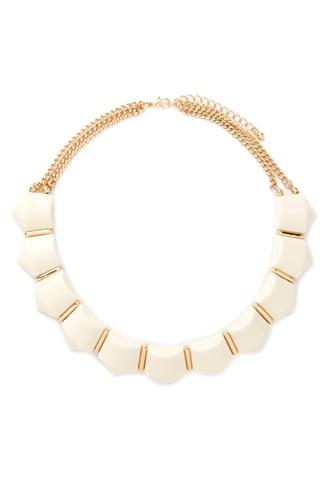 Forever21 Pentagon Row Necklace