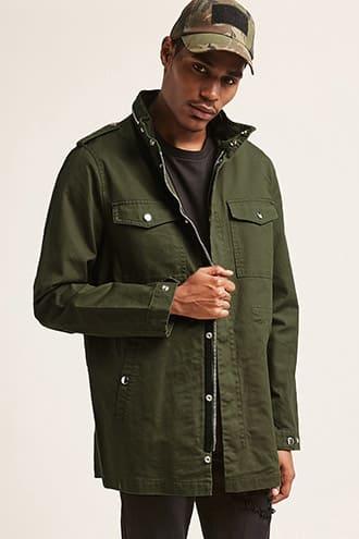 Forever21 Pull-ring Utility Jacket