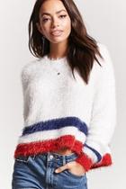 Forever21 Fuzzy Knit High-low Sweater