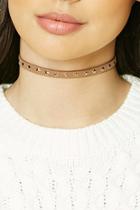 Forever21 Star-studded Faux Suede Choker
