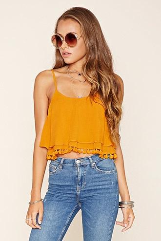 Forever21 Layered Tassel Cami