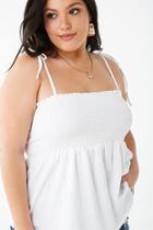 Forever21 Plus Size Smocked Flounce Top