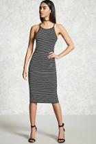 Forever21 Striped Bodycon Midi Dress