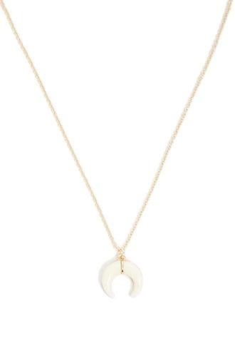 Forever21 Crescent Pendant Chain Necklace