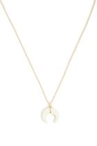 Forever21 Crescent Pendant Chain Necklace