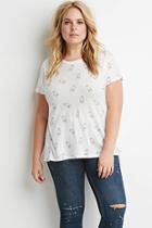 Forever21 Plus Size Milk Bottle Print Tee