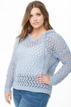 Forever21 Plus Size Hooded Chenille Sweater