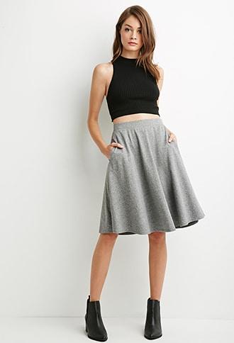 Forever21 Marled A-line Skirt
