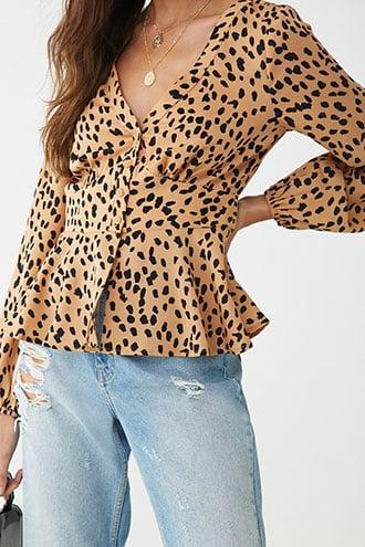 Forever21 Cheetah Print Top
