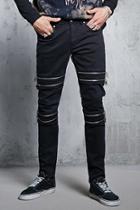 Forever21 Slim-fit Zipper Detail Jeans
