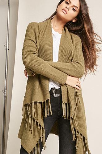 Forever21 Dolman-sleeve Sweater Cardigan