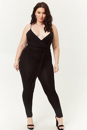 Forever21 Plus Size Surplice Cami Jumpsuit