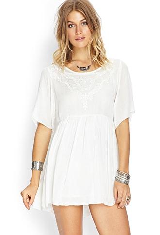 Forever21 Daydreaming Embroidered Dress